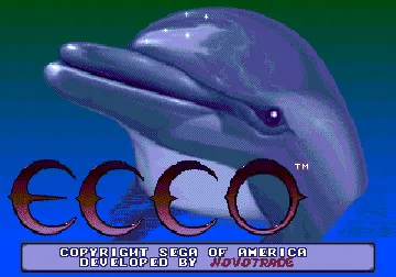 Ecco the Dolphin (USA, Europe) screen shot title